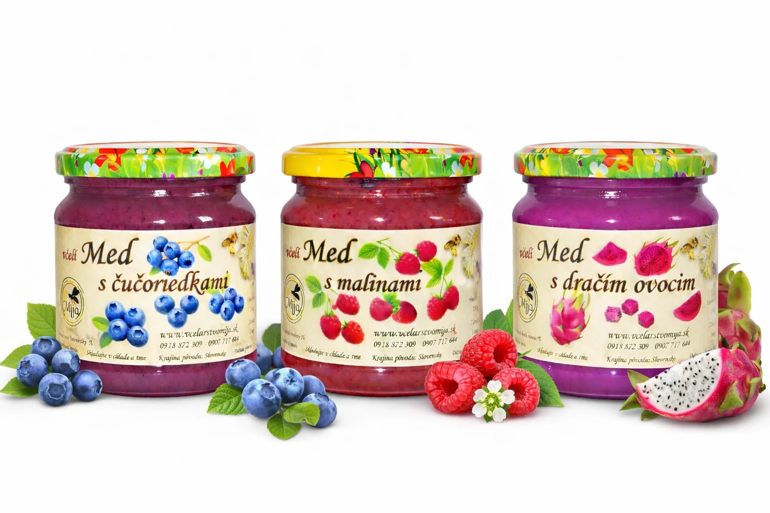 Ochutené medy – Včelárstvo MIJA